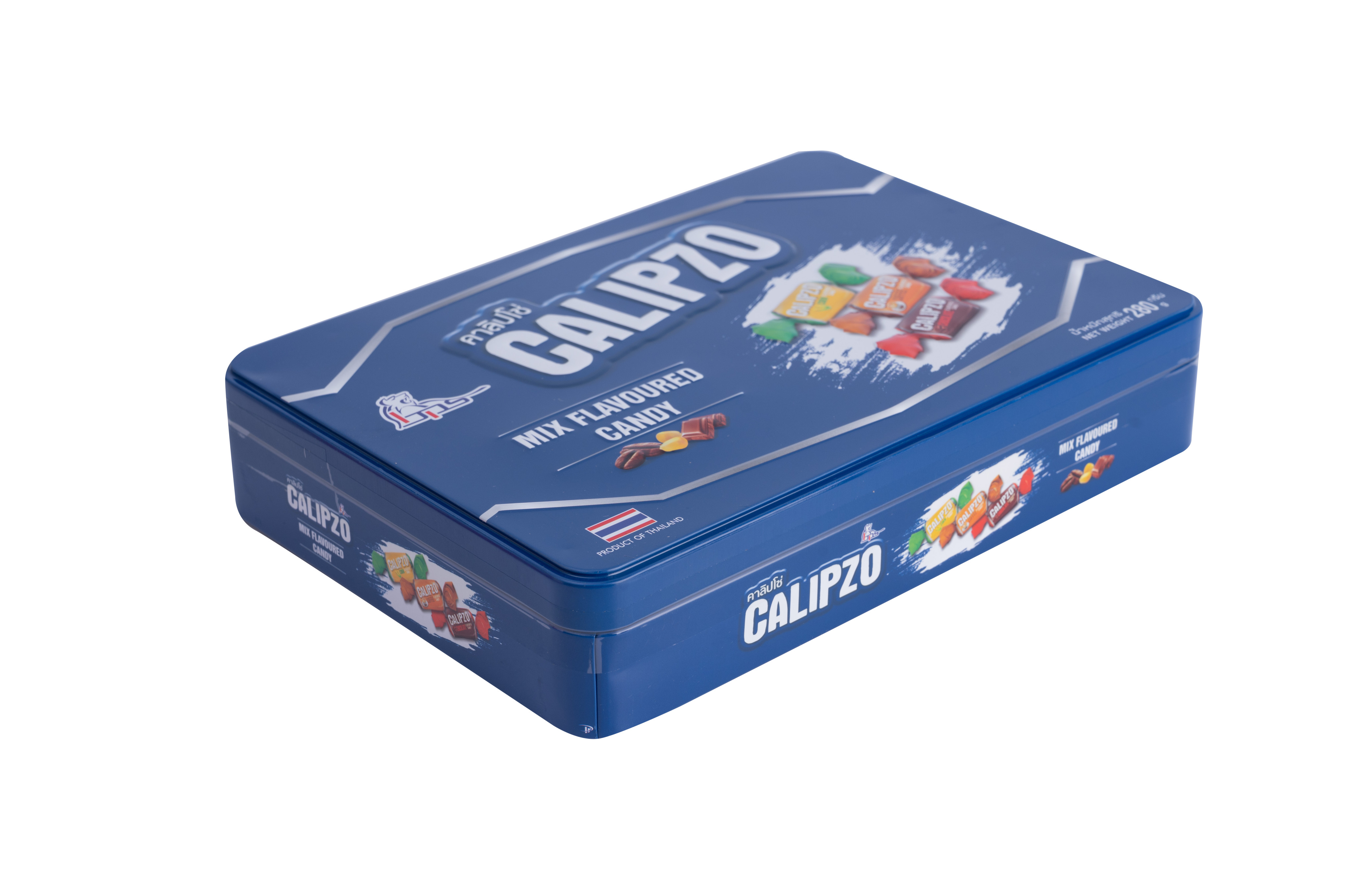 Kẹo sắt Calipzo mix 280g ( 10 hộp/ thùng ) Màu xanh